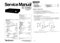Technics - SUA-4-Mk2 - Service manual